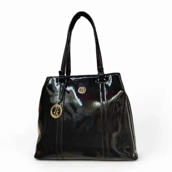 Bolsa de Charol con Asas Largas y Correa – Elegancia y Funcionalidad en un Solo Diseño